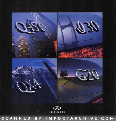 1999 Infiniti Brochure Cover