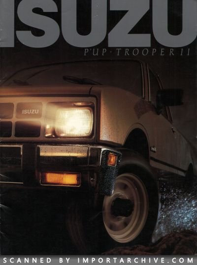 1986 Isuzu Brochure Cover