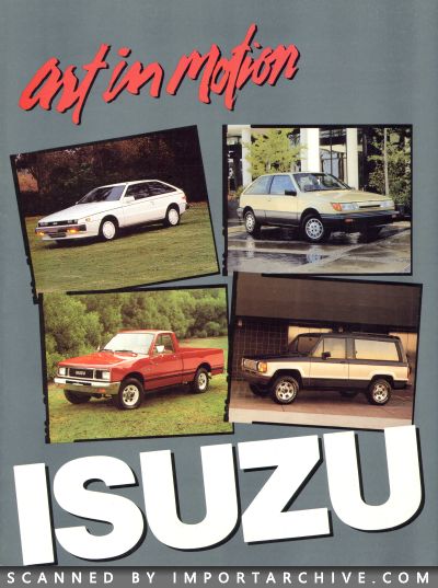 1987 Isuzu Brochure Cover