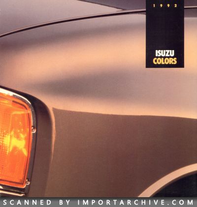 1992 Isuzu Brochure Cover