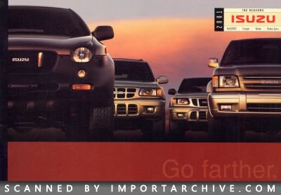 2001 Isuzu Brochure Cover