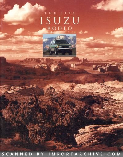 1994 Isuzu Brochure Cover