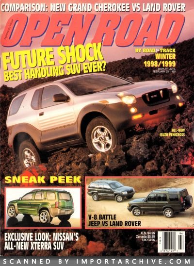 1999 Isuzu Brochure Cover