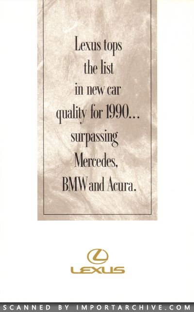 1991 Lexus Brochure Cover