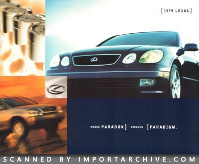 1999 Lexus Brochure Cover