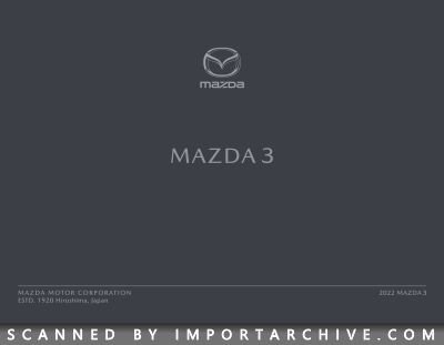 2022 Mazda Brochure Cover