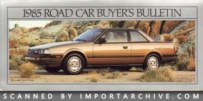 1985 Mazda Brochure Cover