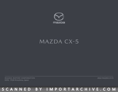 2022 Mazda Brochure Cover