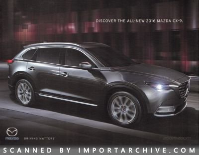 2016 Mazda Brochure Cover