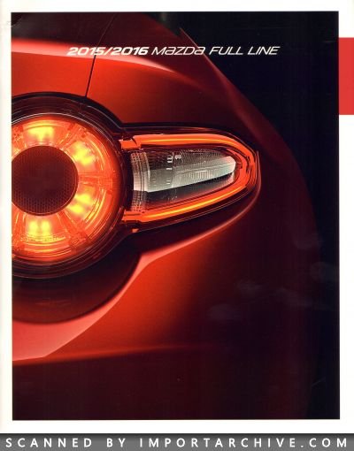 2015 Mazda Brochure Cover