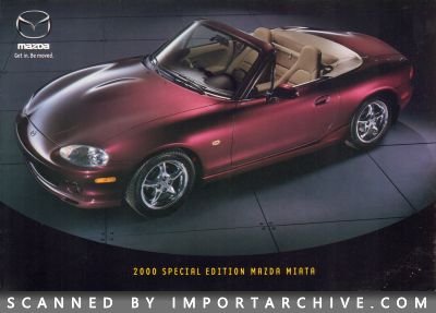 2000 Mazda Brochure Cover