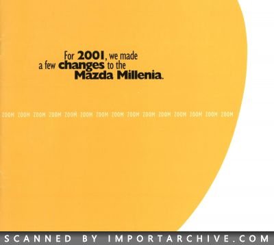 2001 Mazda Brochure Cover
