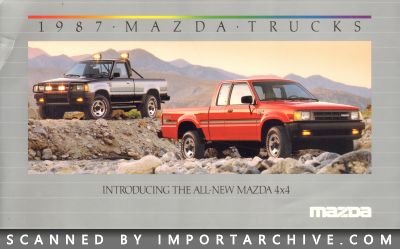 1987 Mazda Brochure Cover