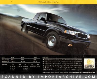 1998 Mazda Brochure Cover