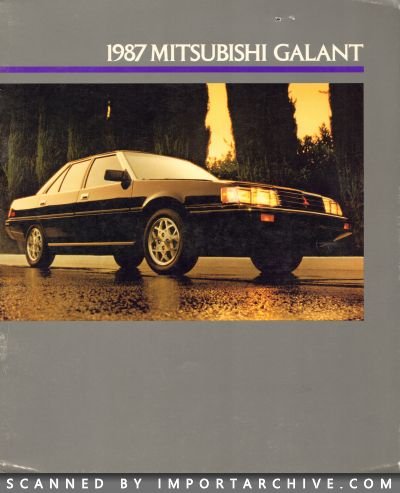 1987 Mitsubishi Brochure Cover