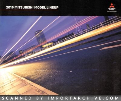 2019 Mitsubishi Brochure Cover