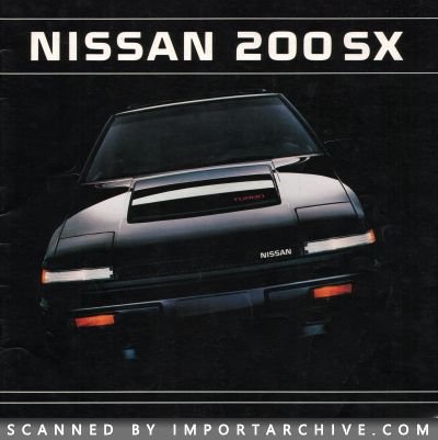 1984 Nissan Brochure Cover