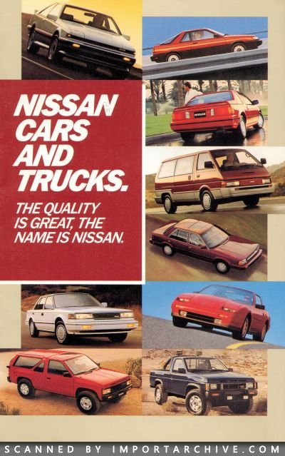 1987 Nissan Brochure Cover