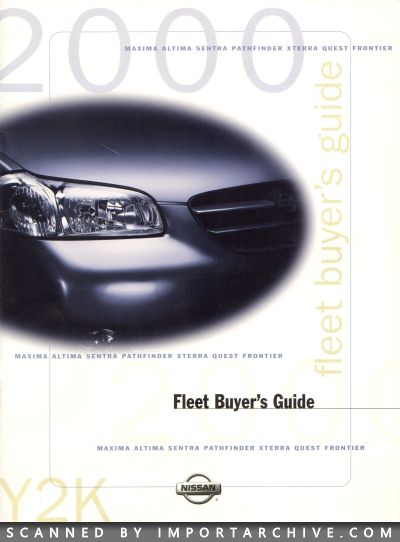 2000 Nissan Brochure Cover