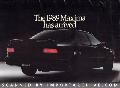 1989 Nissan Brochure Cover