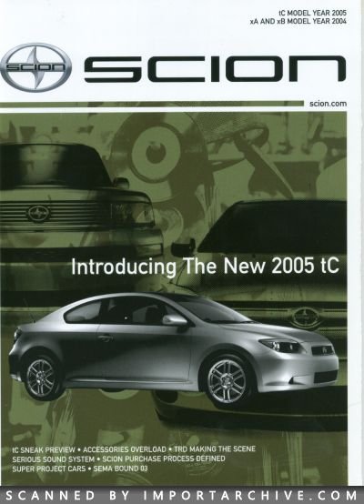 2004 Scion Brochure Cover