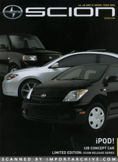 2005 Scion Brochure Cover