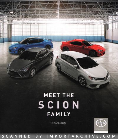 2016 Scion Brochure Cover