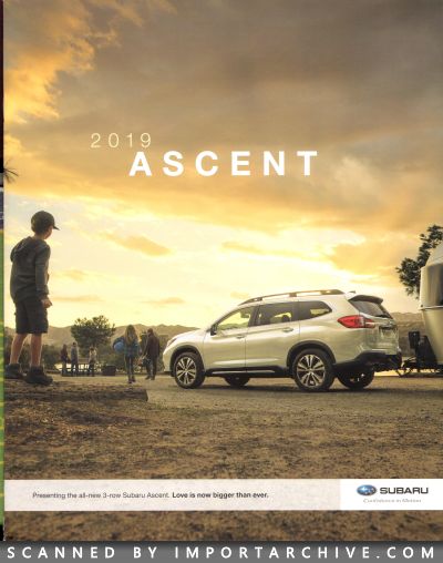 2019 Subaru Brochure Cover