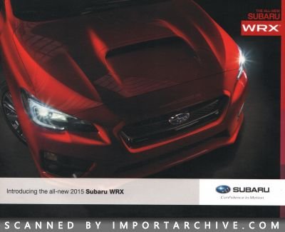 2015 Subaru Brochure Cover
