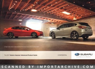 2017 Subaru Brochure Cover