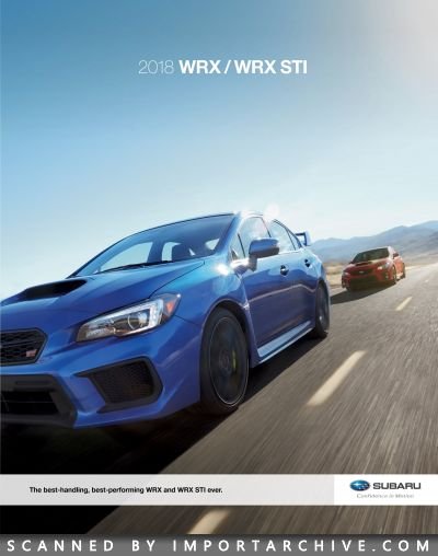 2018 Subaru Brochure Cover