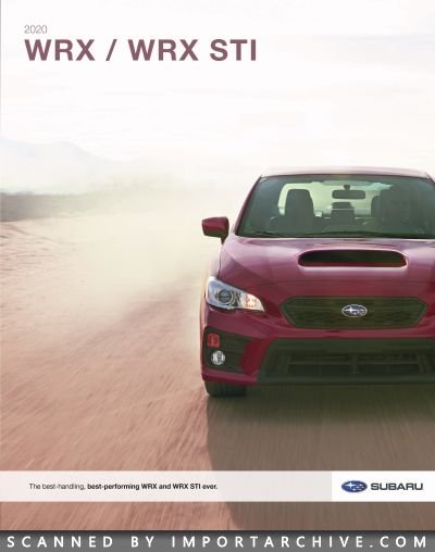 2020 Subaru Brochure Cover