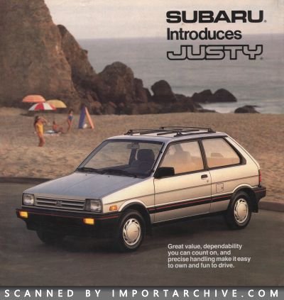 1987 Subaru Brochure Cover