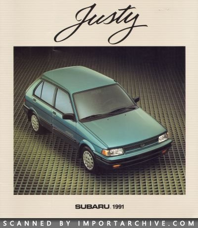 1991 Subaru Brochure Cover