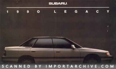 1990 Subaru Brochure Cover