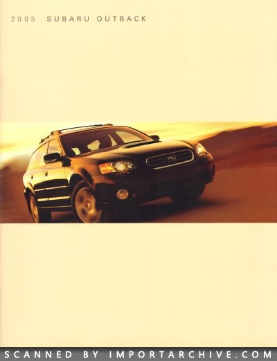 2005 Subaru Brochure Cover