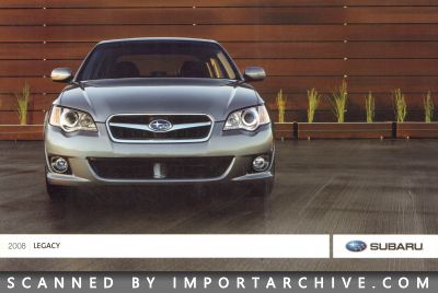 2008 Subaru Brochure Cover