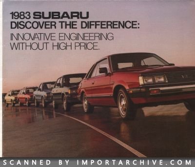1983 Subaru Brochure Cover