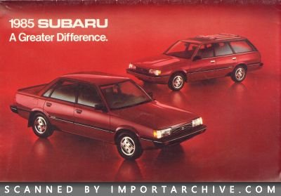 1985 Subaru Brochure Cover