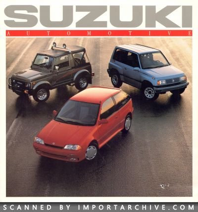 1989 Suzuki Brochure Cover