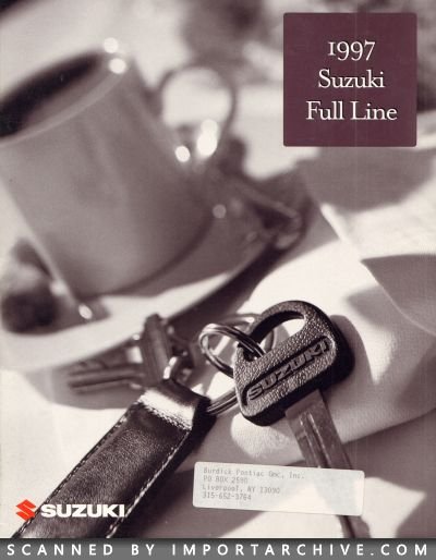 1997 Suzuki Brochure Cover