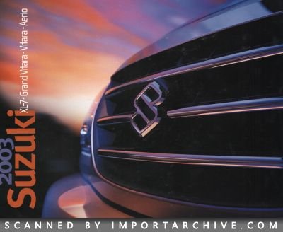 2003 Suzuki Brochure Cover