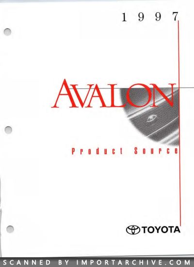 1997 Toyota Brochure Cover