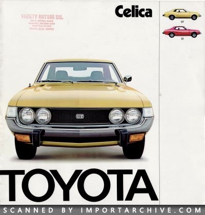 1974 Toyota Brochure Cover