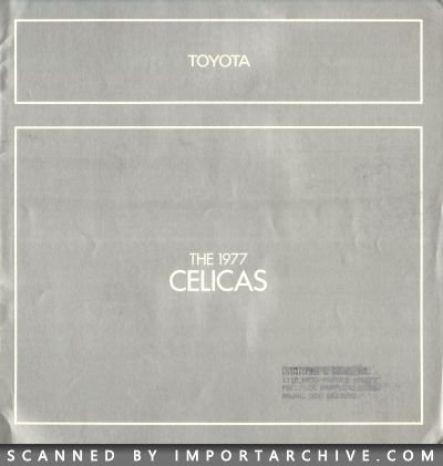 1977 Toyota Brochure Cover