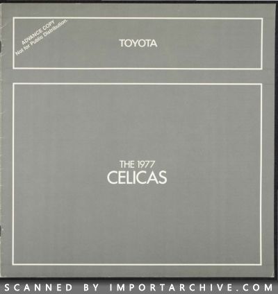 1977 Toyota Brochure Cover