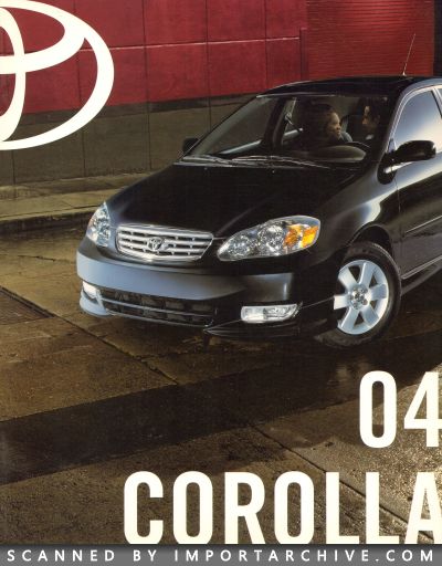 2004 Toyota Brochure Cover