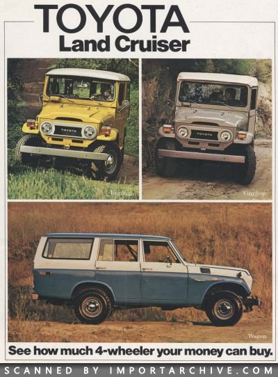 1975 Toyota Brochure Cover