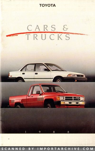 1988 Toyota Brochure Cover