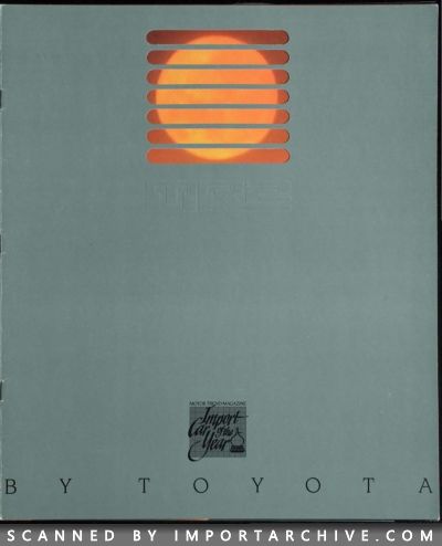 1985 Toyota Brochure Cover